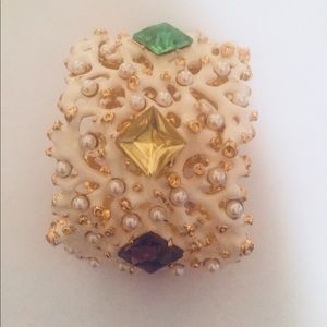 ORIGINAL KENNETH JAY LANE. KJL CUFF CORAL BRACELET